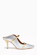 Maureen 70 Mules in Metallic Nappa