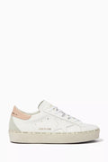 Hi Star Sneakers with Contrast Heel Tab in Leather