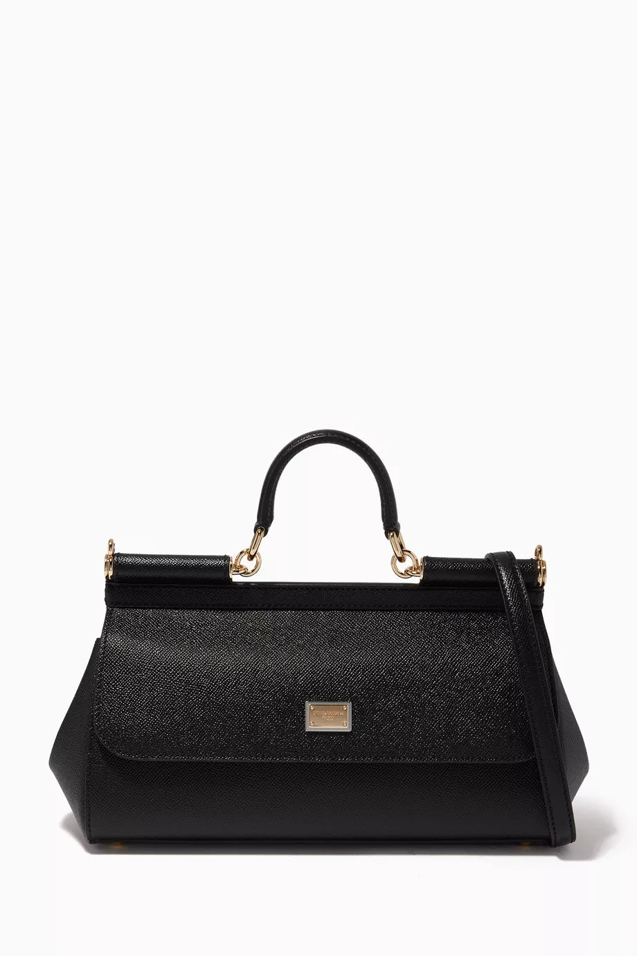 Sicily Long Medium Top Handle Bag in Dauphine Leather