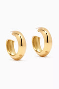 Mini Cusp Hoop Earrings in 14kt Gold