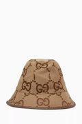 Jumbo GG Bucket Hat in Canvas