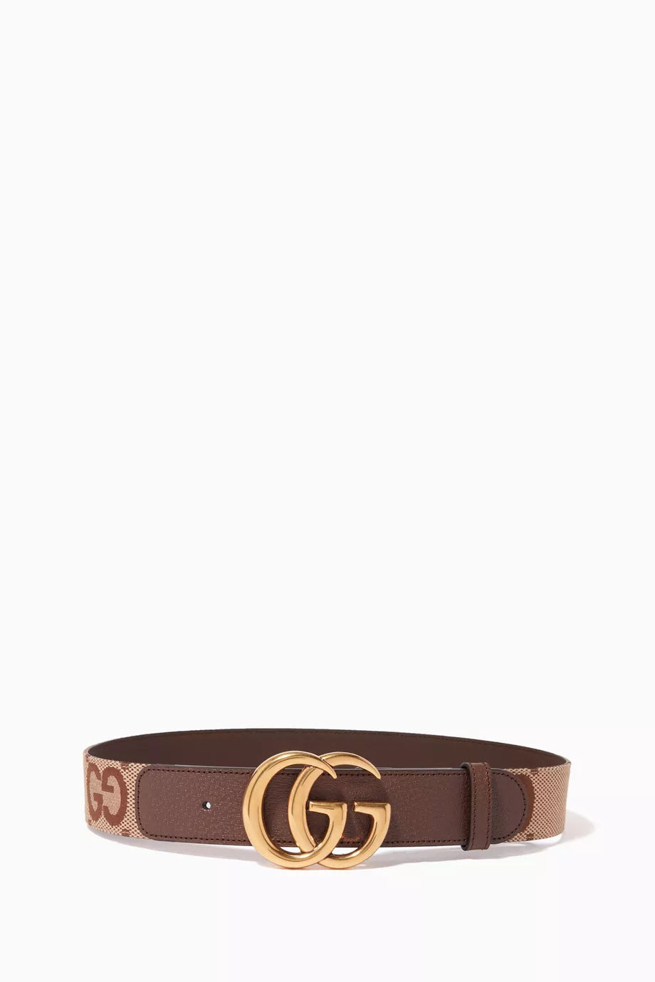 GG Marmont Wide Belt in Jumbo GG Canvas