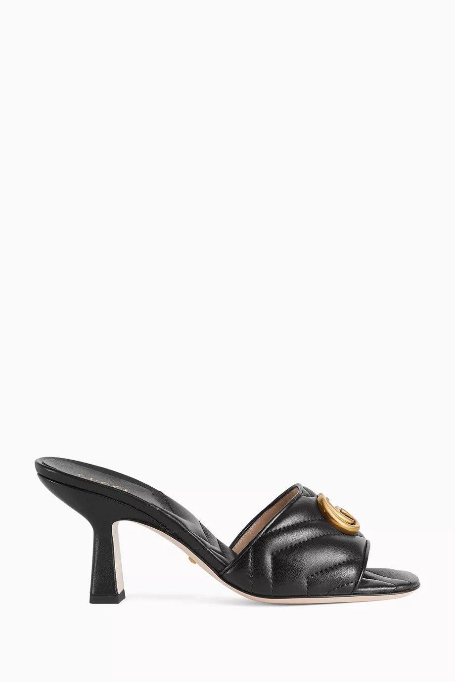 GG Slides in Matelassé Leather