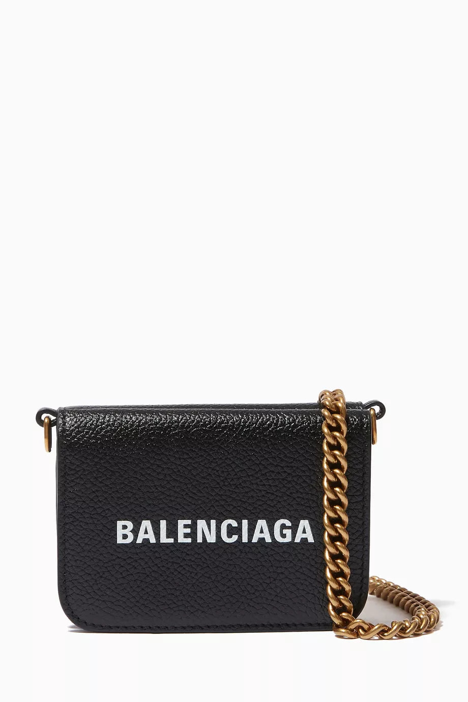 Cash Mini Wallet on Chain in Calfskin