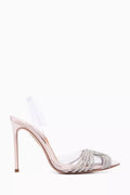 Gatsby Sling 105 Pumps in PVC & Satin