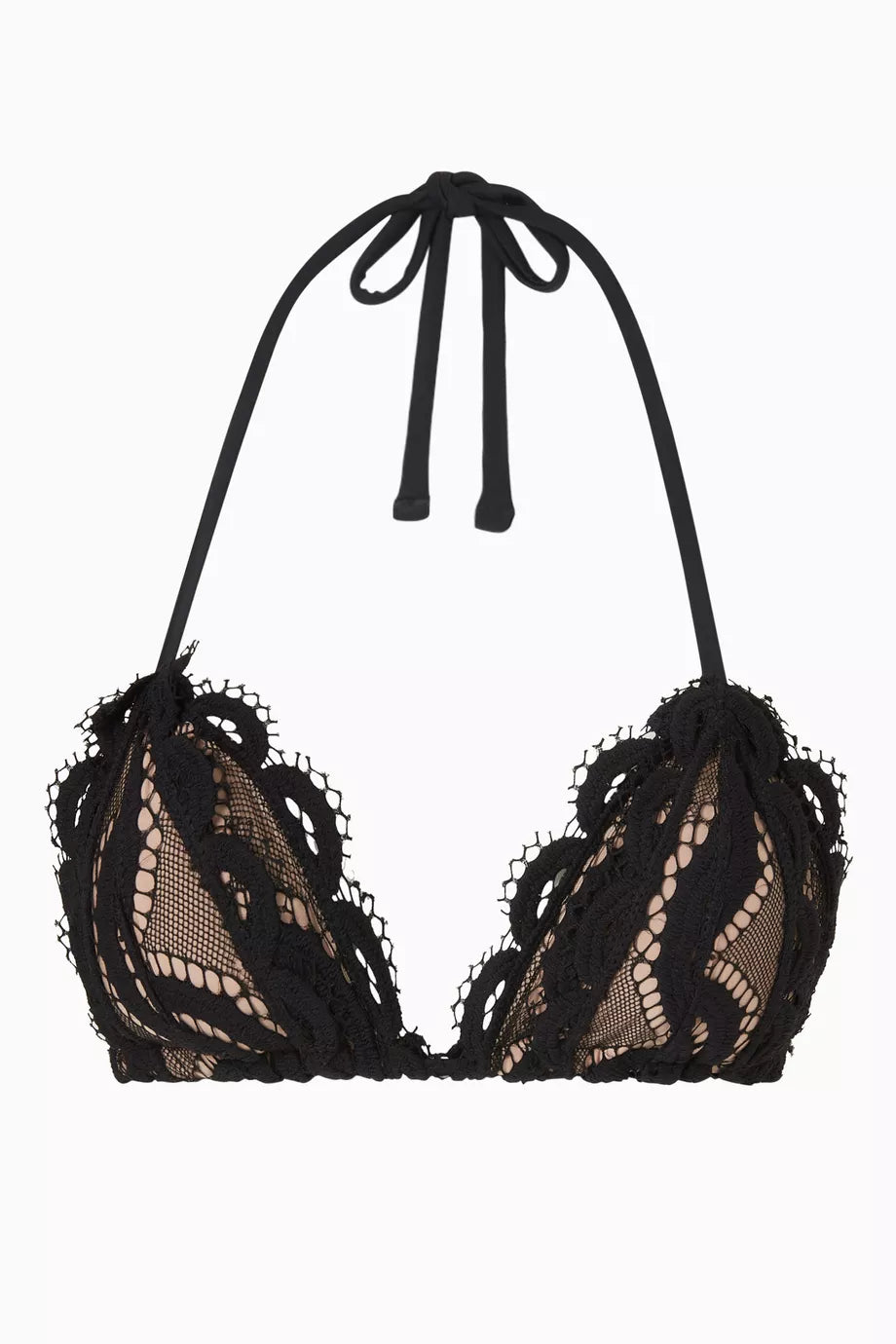 Lace Tri Bikini Top