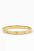 Infinite Spade Engraved Bangle in Gold Plating