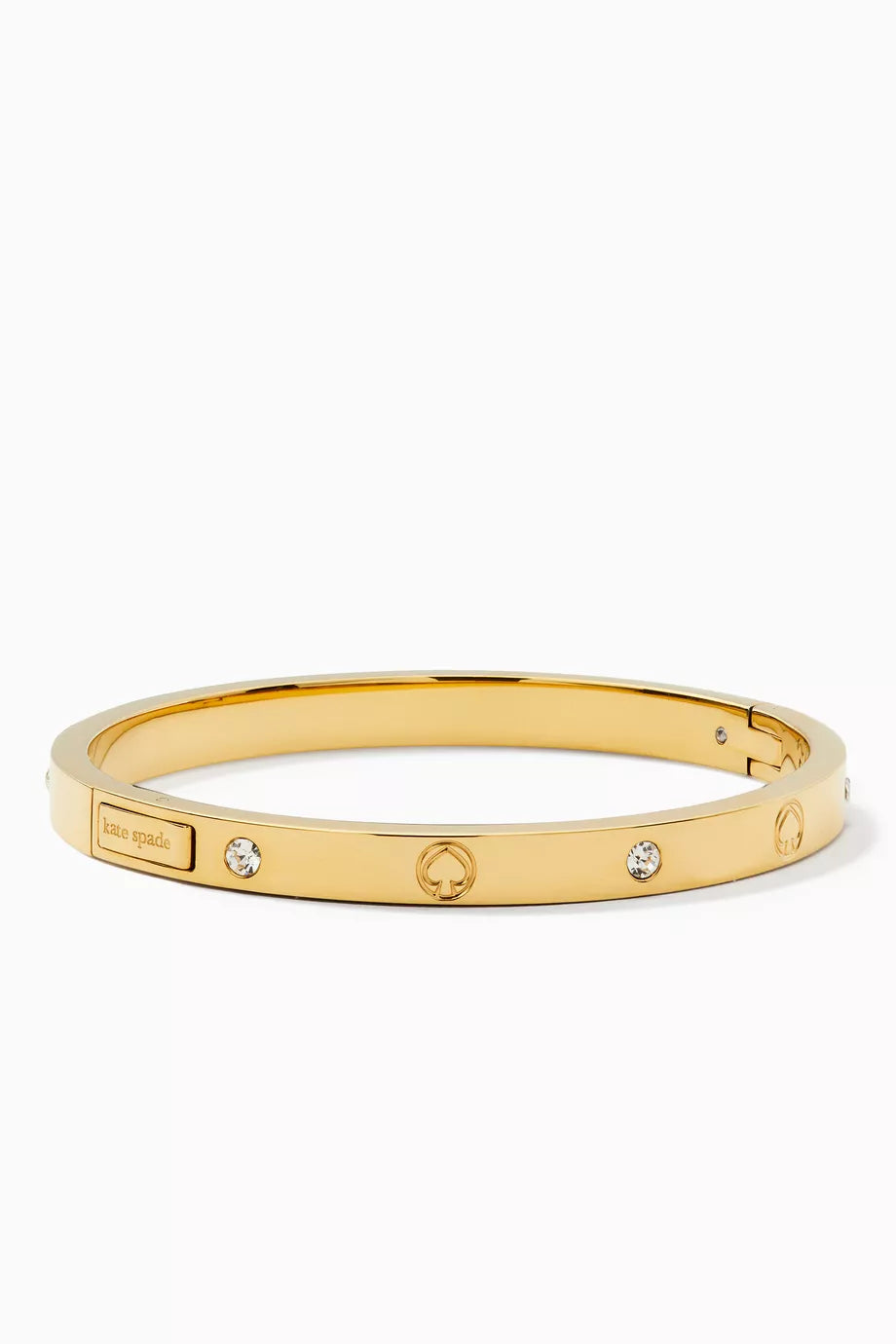 Infinite Spade Engraved Bangle in Gold Plating