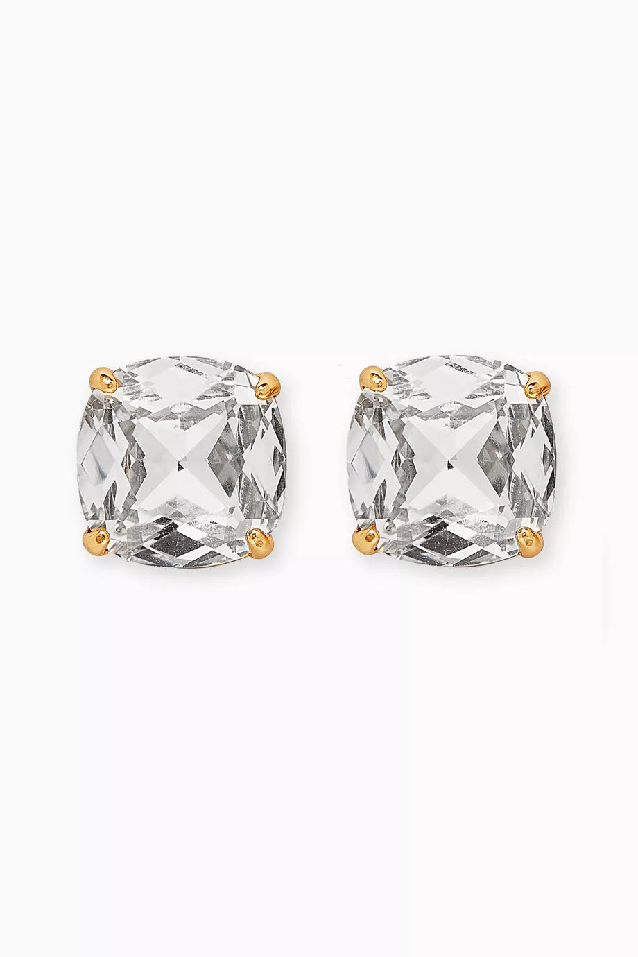 KS Small Square Studs in Metal