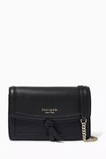 Knott Flap Messenger Bag in Leather