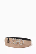 Gancini Reversible Belt in Calf Leather