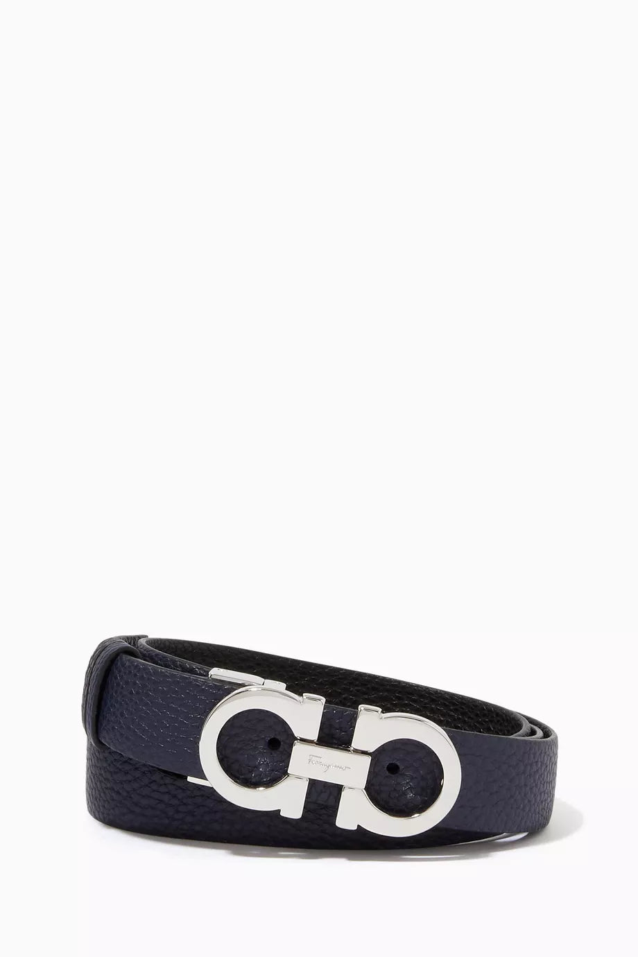 Gancini Reversible Belt in Calfskin