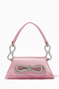 Mini Samantha Double Bow Shoulder Bag in Satin
