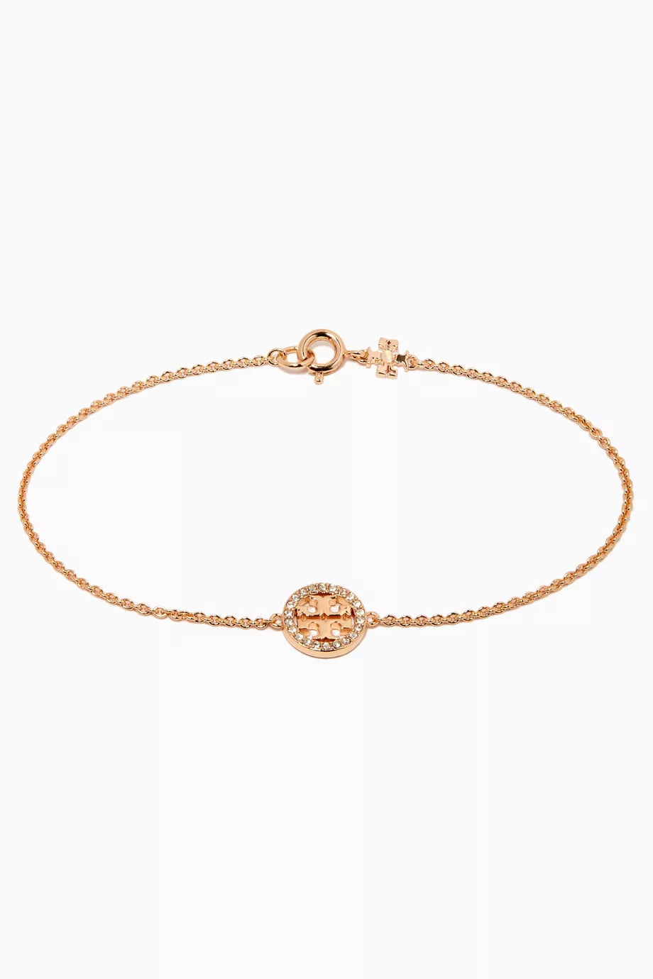 Miller Pavé Chain Bracelet in 18kt Gold-plated Brass