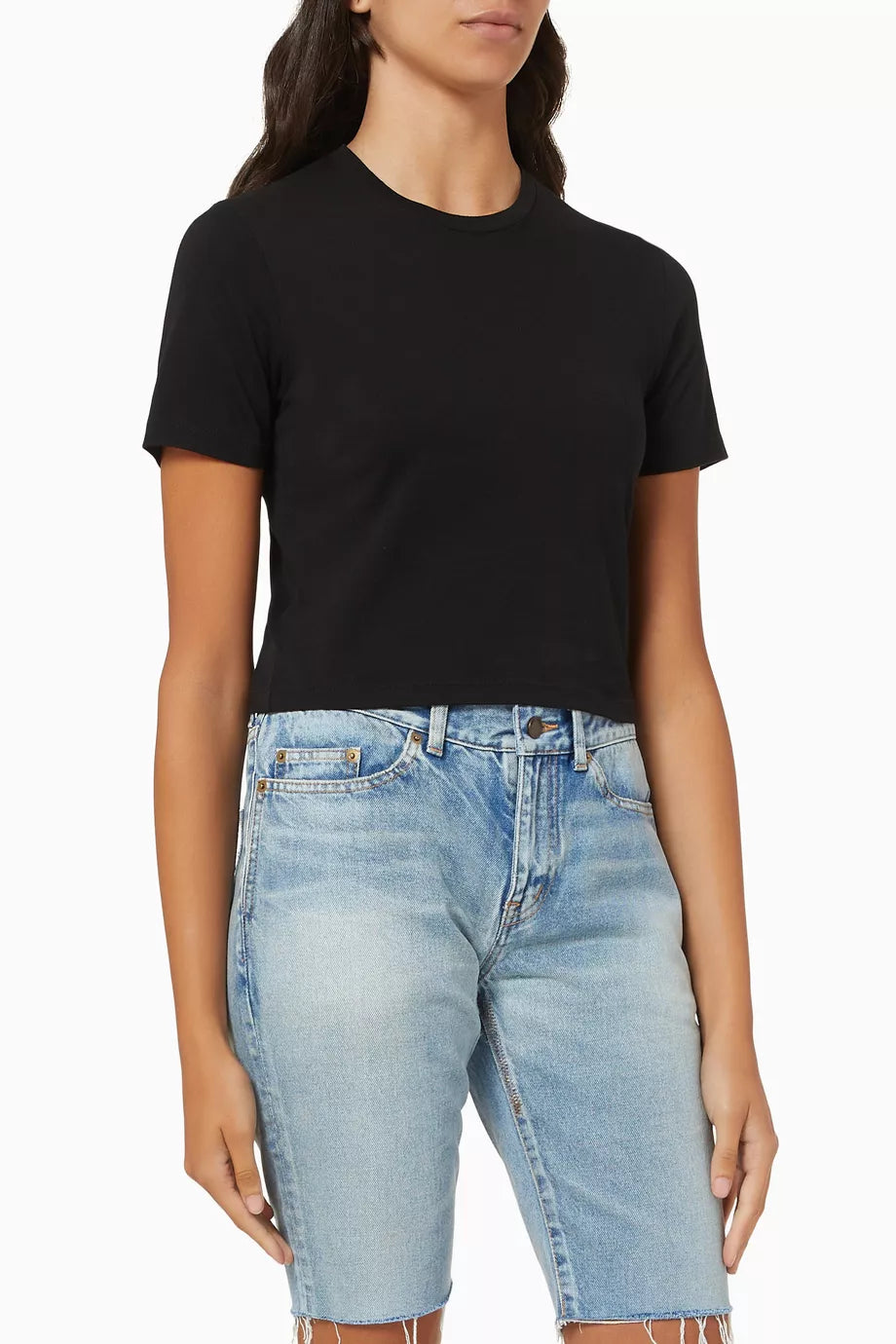 Embroidered Monogram T-shirt in Cotton Jersey