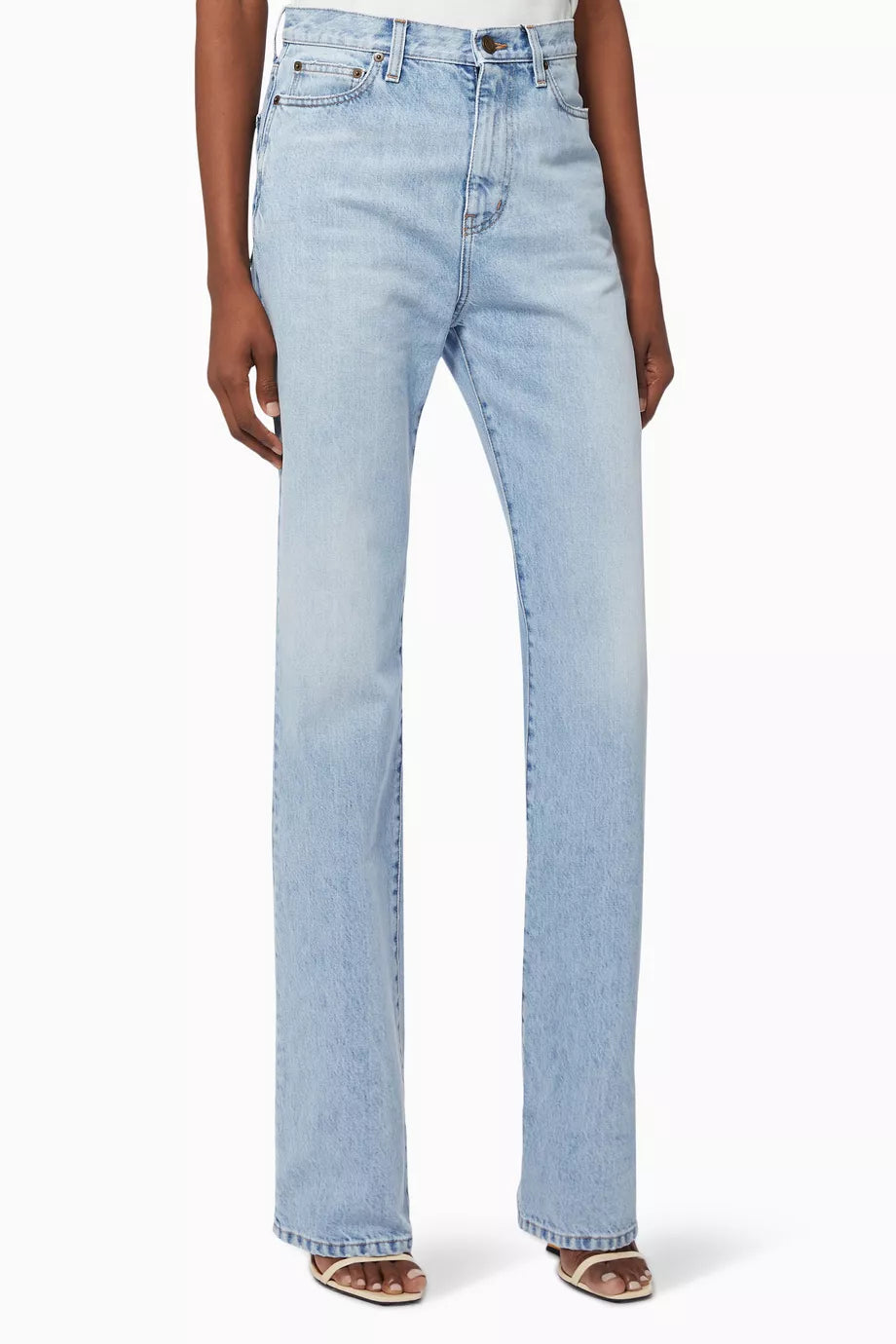 Janice Straight-leg Jeans in Cotton Denim