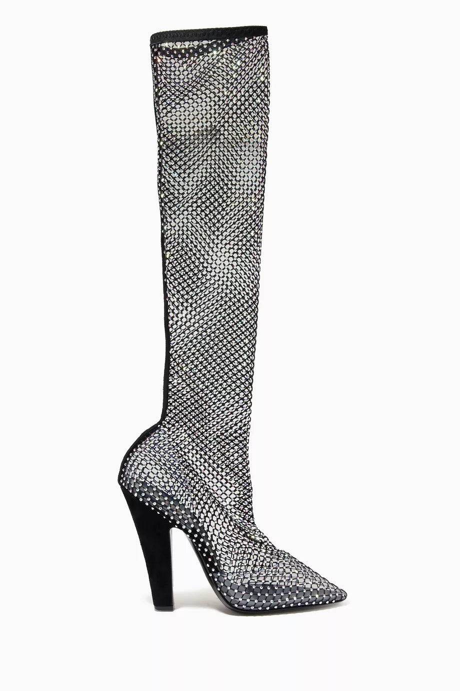 68 Boots in Mesh with Rhinestones