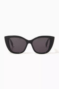 McQueen Graffiti Cat Eye Sunglasses