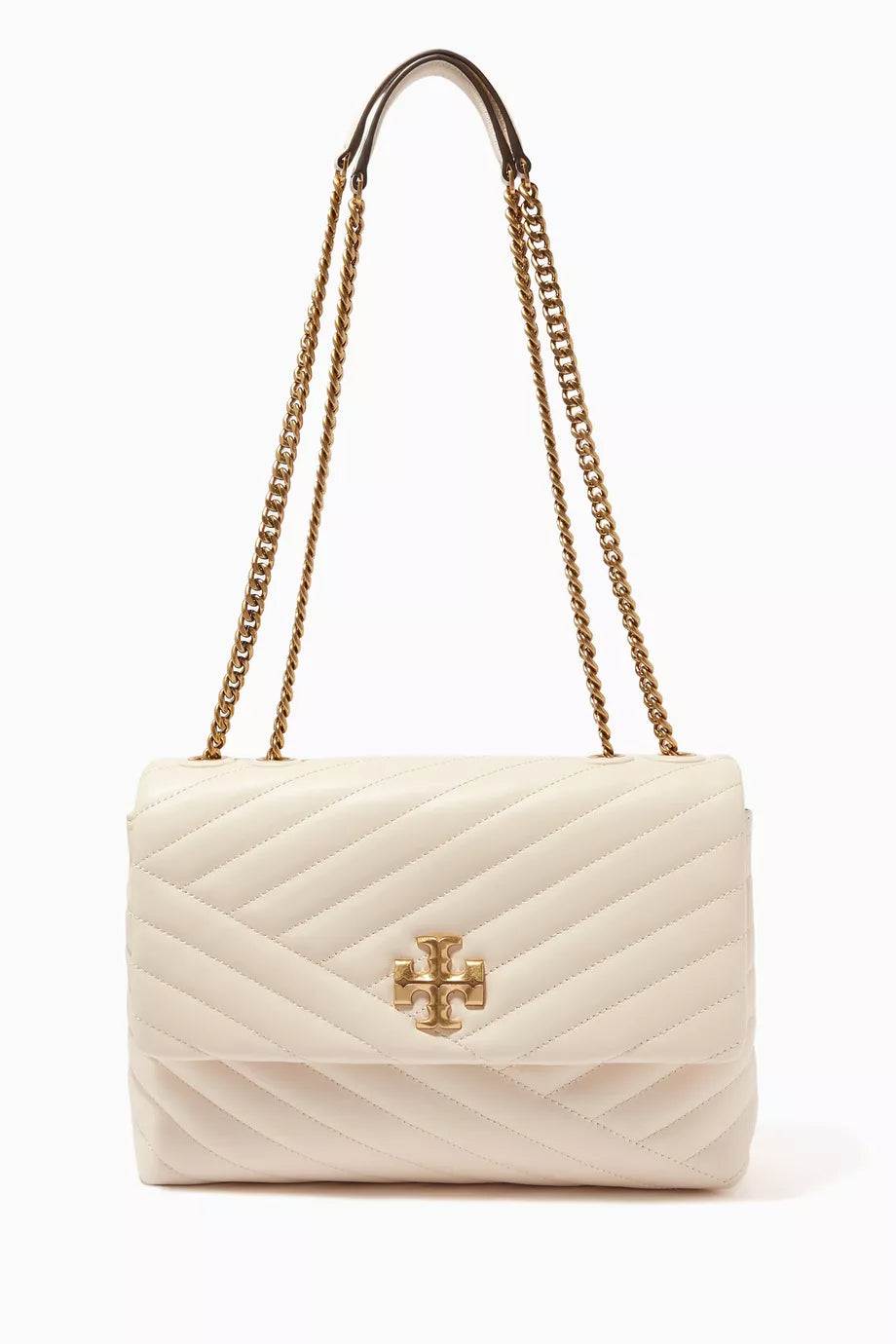Kira Chevron Convertible Bag in Quilted leather