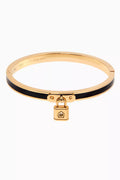 Lock & Spade Charm Bangle in Metal