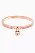Lock & Spade Charm Bangle in Metal