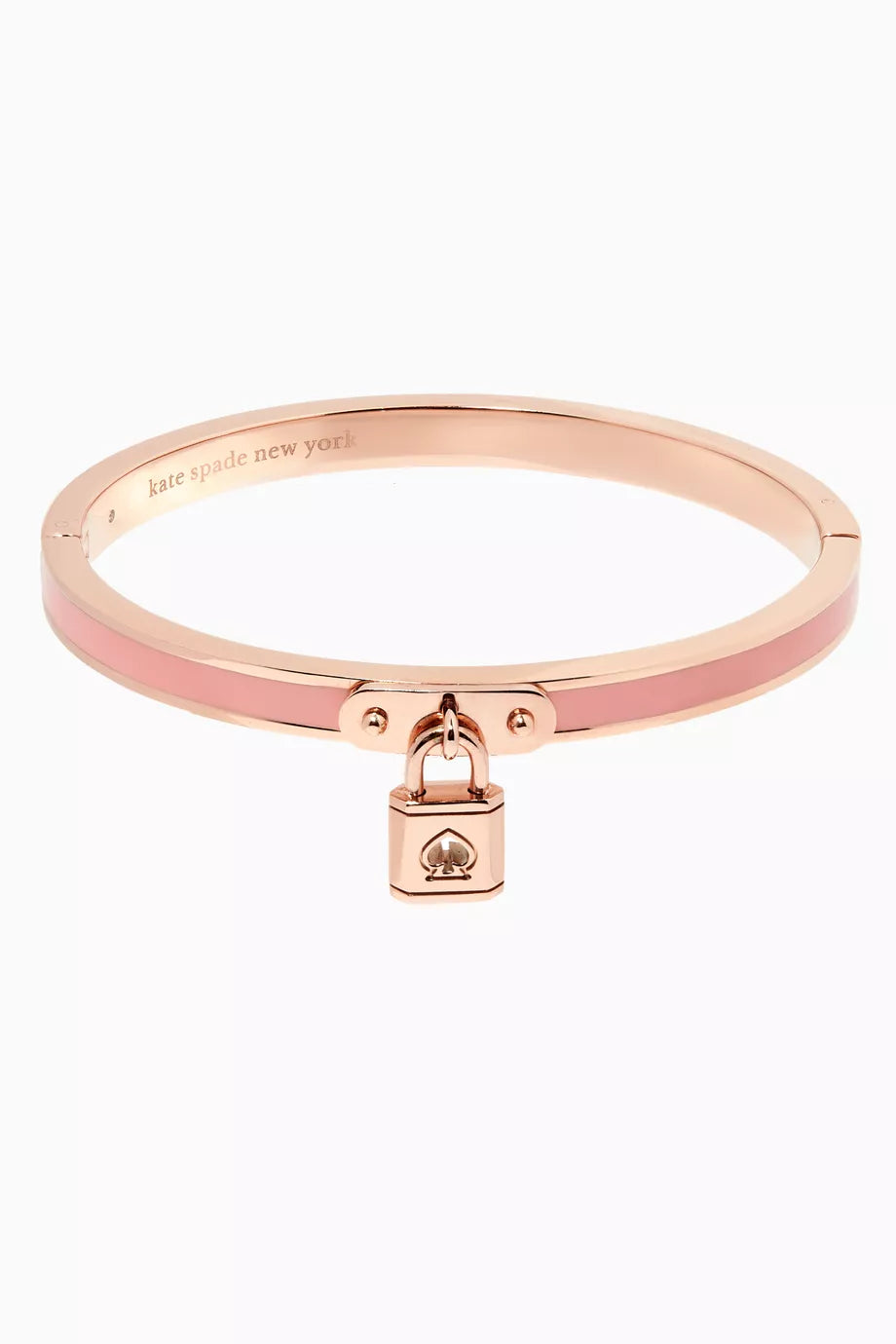 Lock & Spade Charm Bangle in Metal