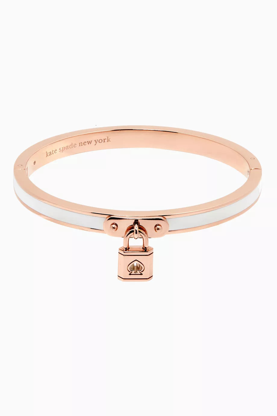 Lock & Spade Charm Bangle in Metal