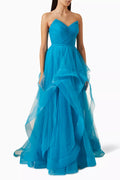 Bustier Strapless Gown in Tulle