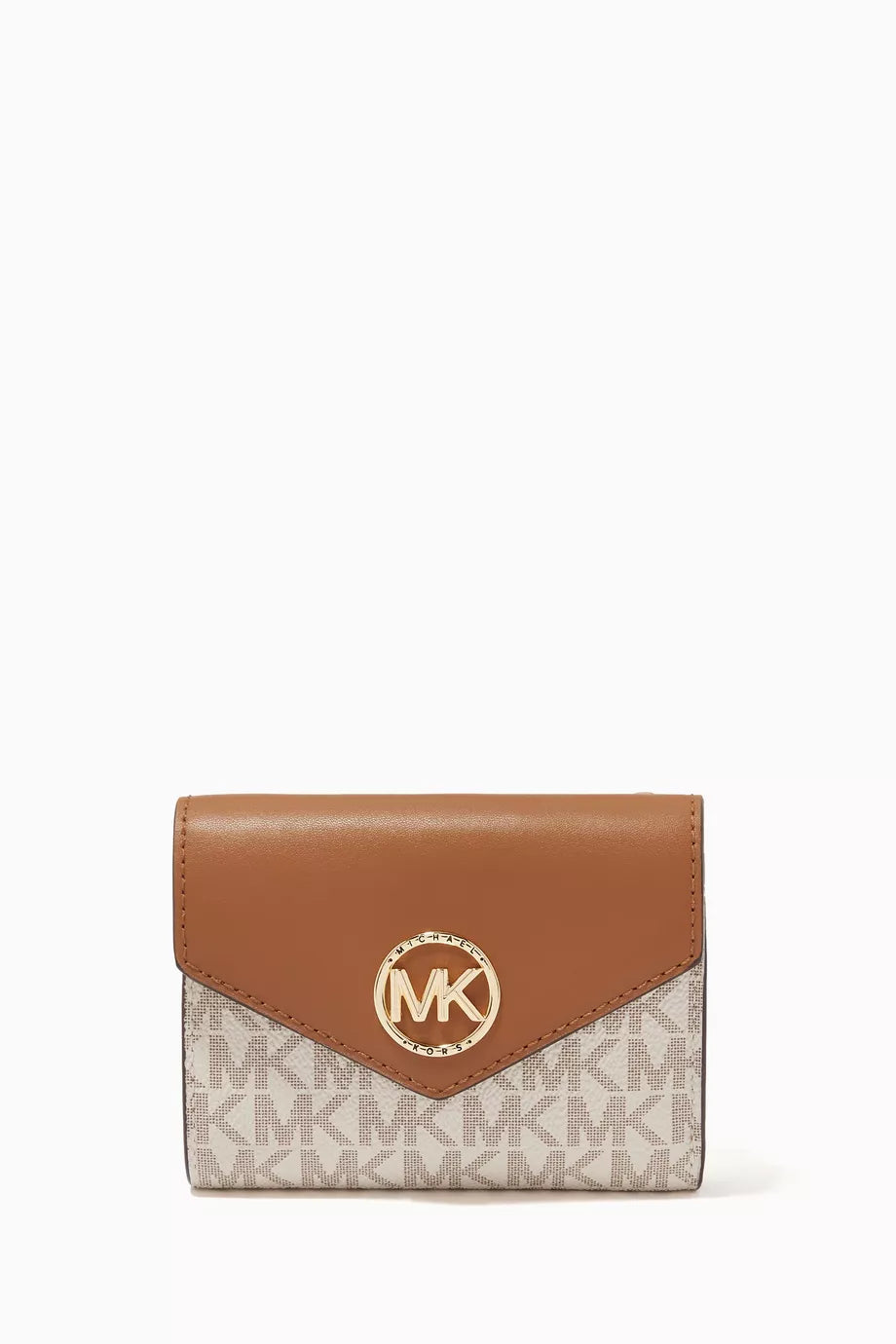 Greenwich Medium Tri-fold Envelope Wallet in Canvas & Leather