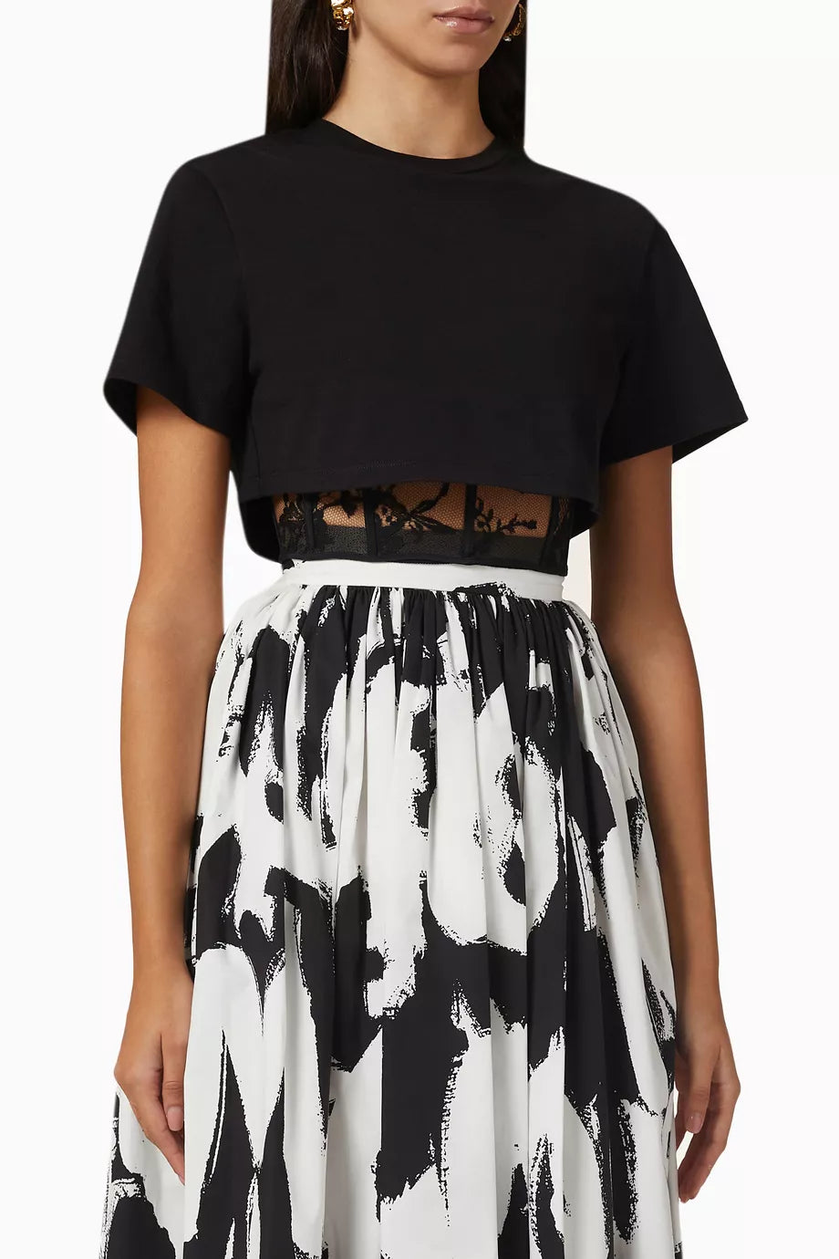 Corset T-shirt in Jersey