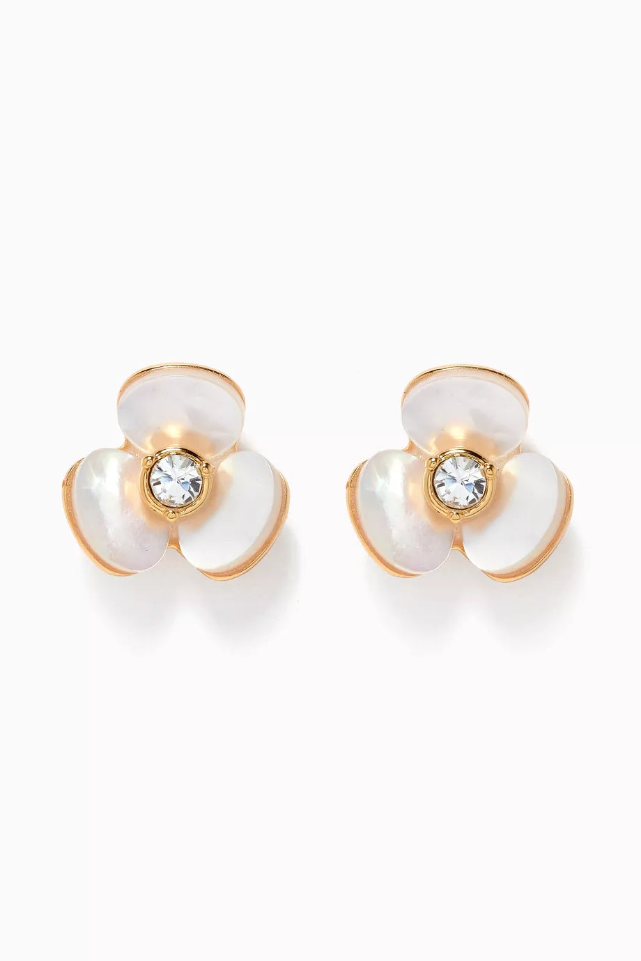 Disco Pansy Studs in Metal