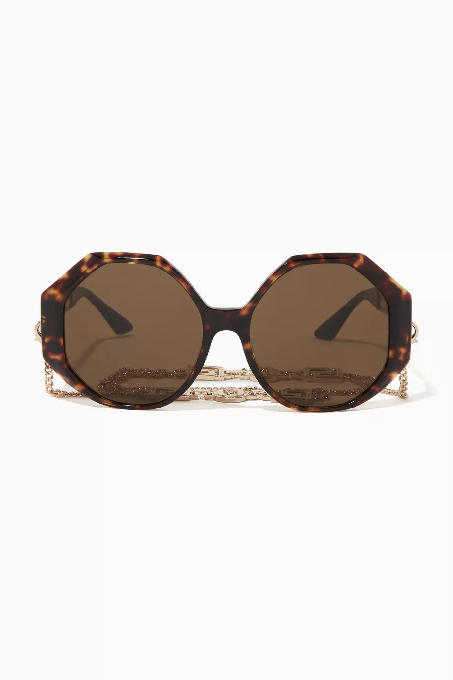 Oversized Round Sunglasses in Acetate