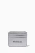 Cash Cardholder in Metallic Grained Calfskin
