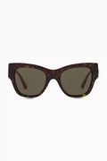 Medusa Biggie Butterfly Sunglasses in Acetate