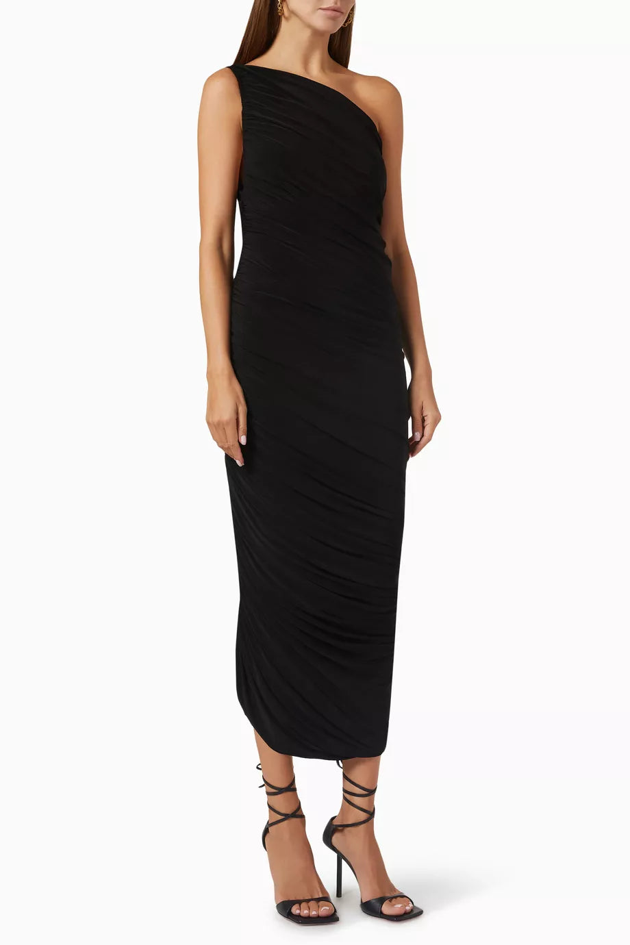 Diana One-shoulder Gown in Poly-lycra