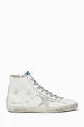 Francy Suede Star High Top Sneakers in Leather