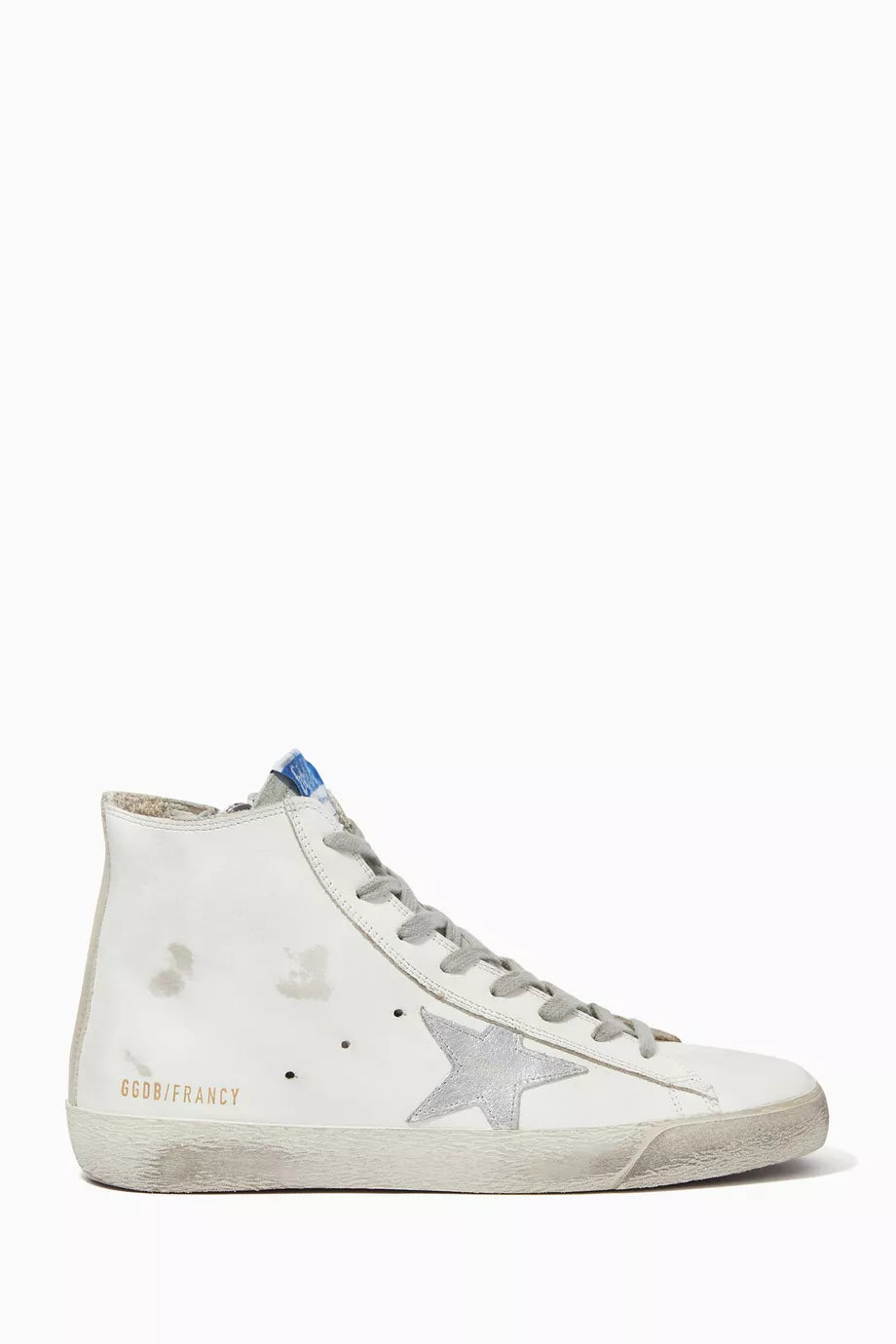 Francy Suede Star High Top Sneakers in Leather