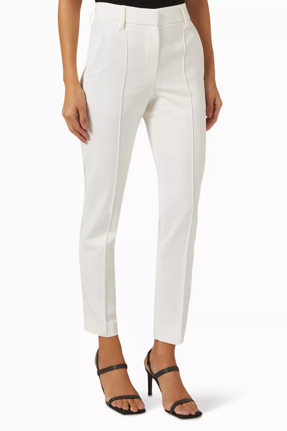 Piped Cotton Pants