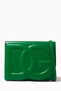 Logo Flap Shoulder Bag in Calfskin
