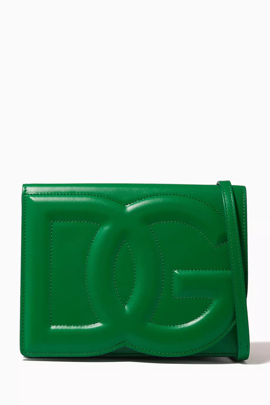 Logo Flap Shoulder Bag in Calfskin