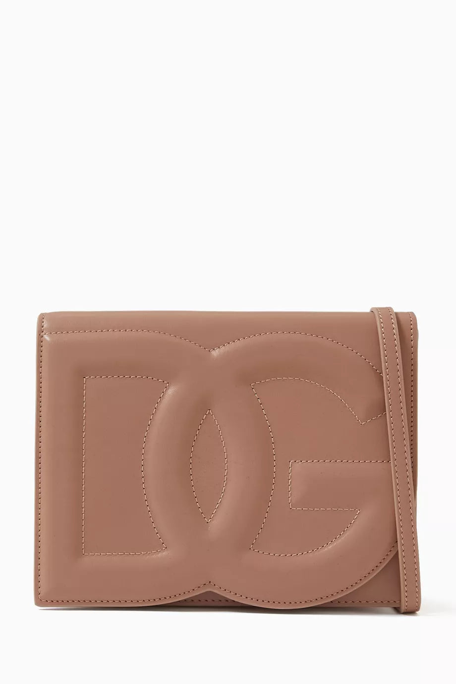 Logo Flap Shoulder Bag in Calfskin