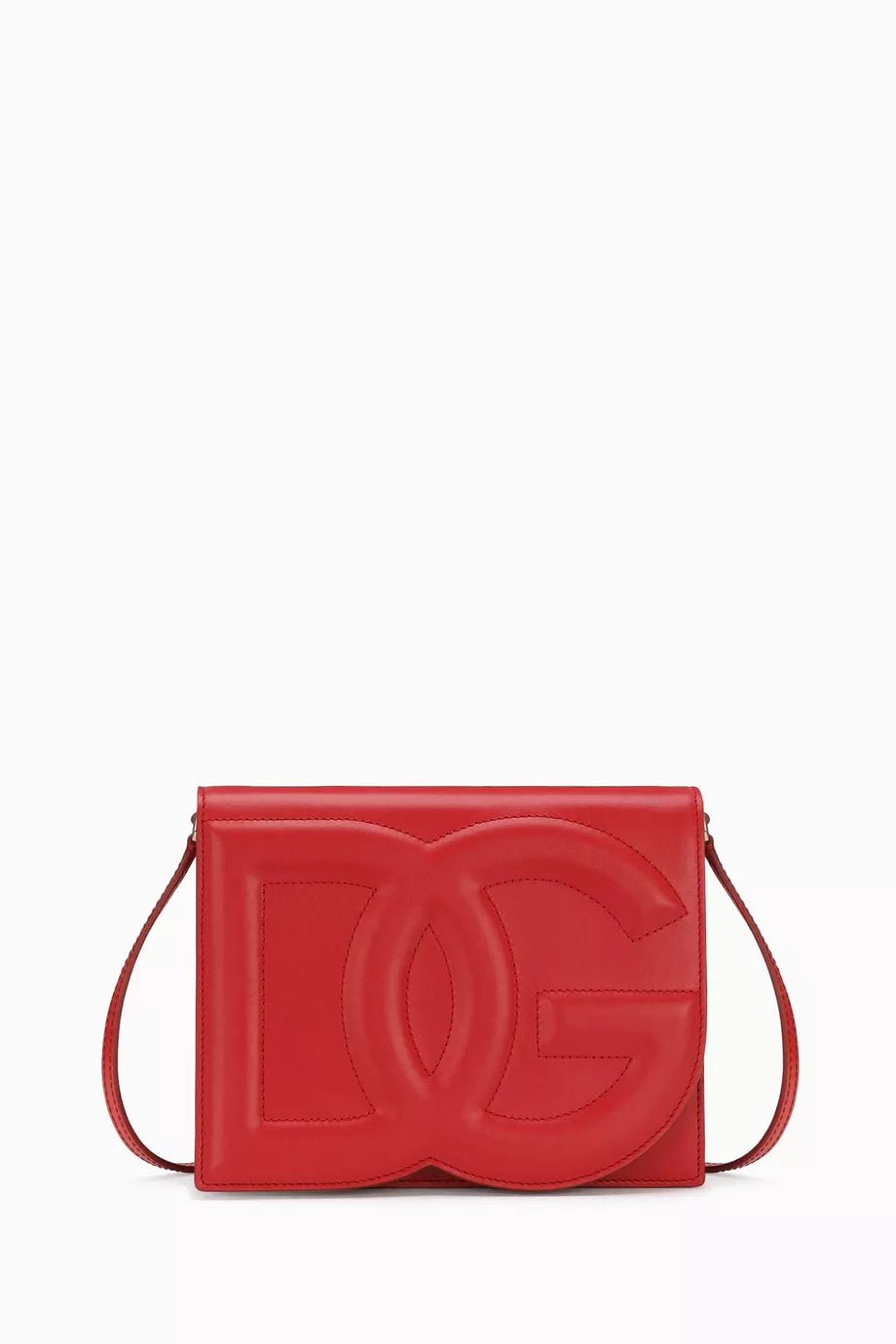 Logo Flap Shoulder Bag in Calfskin
