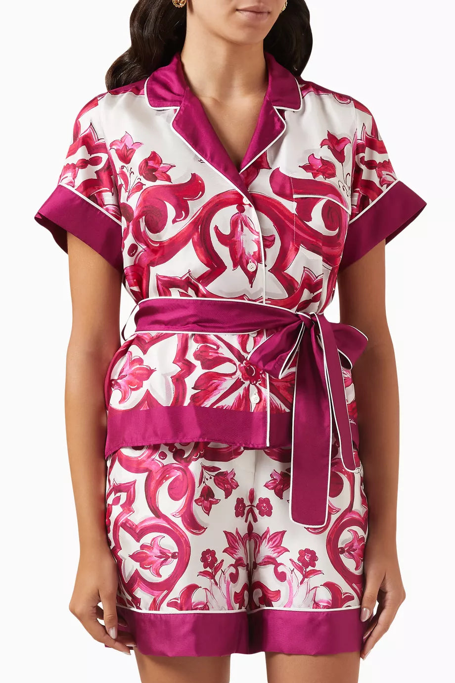 Printed Shirt in Twill