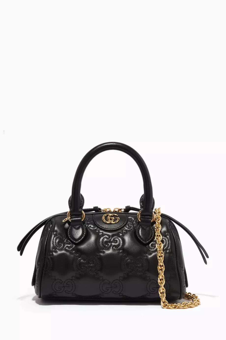 Mini Top Handle Bag in GG Matelassé Leather
