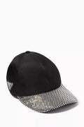 Baseball Cap in Re-nylon & Crystal Satin