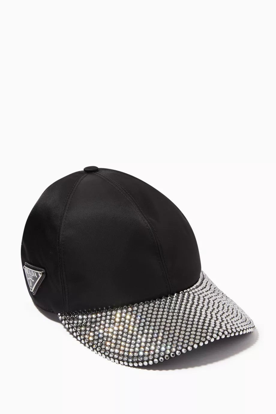Baseball Cap in Re-nylon & Crystal Satin