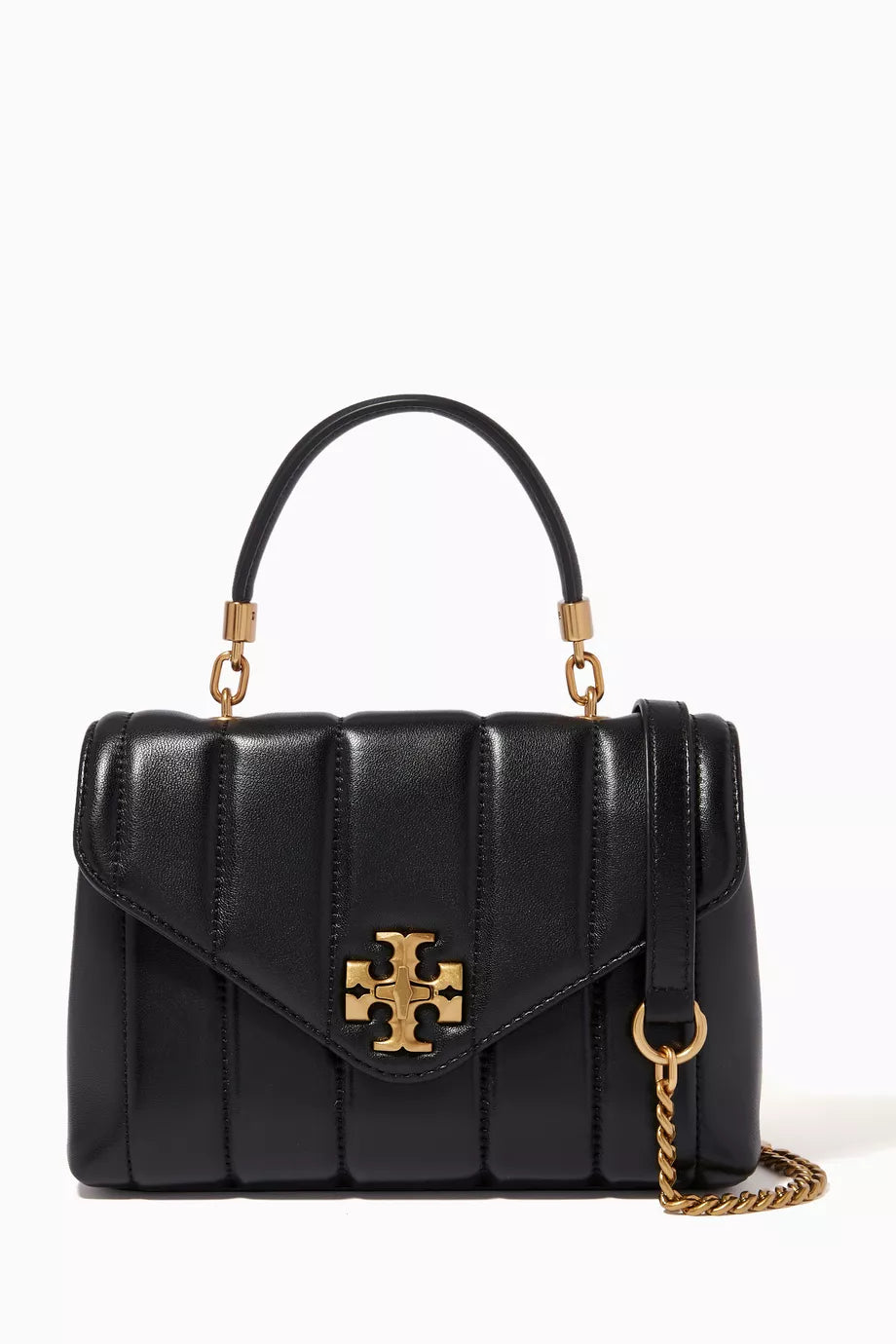 Kira Small Top Handle Bag in Quilted Leather