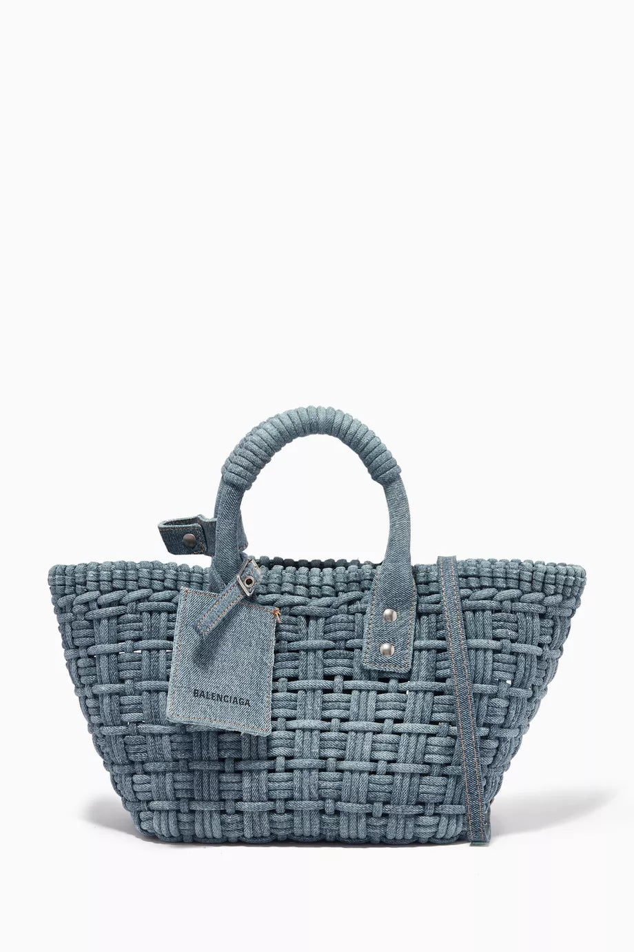 Bistro XS Basket in Washed & Frayed Denim