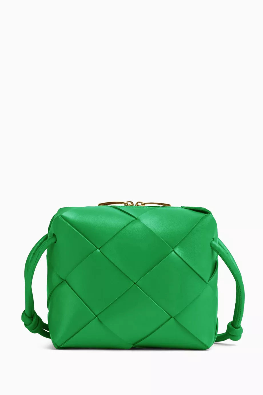 Mini Cassette Bag in Intreccio Leather
