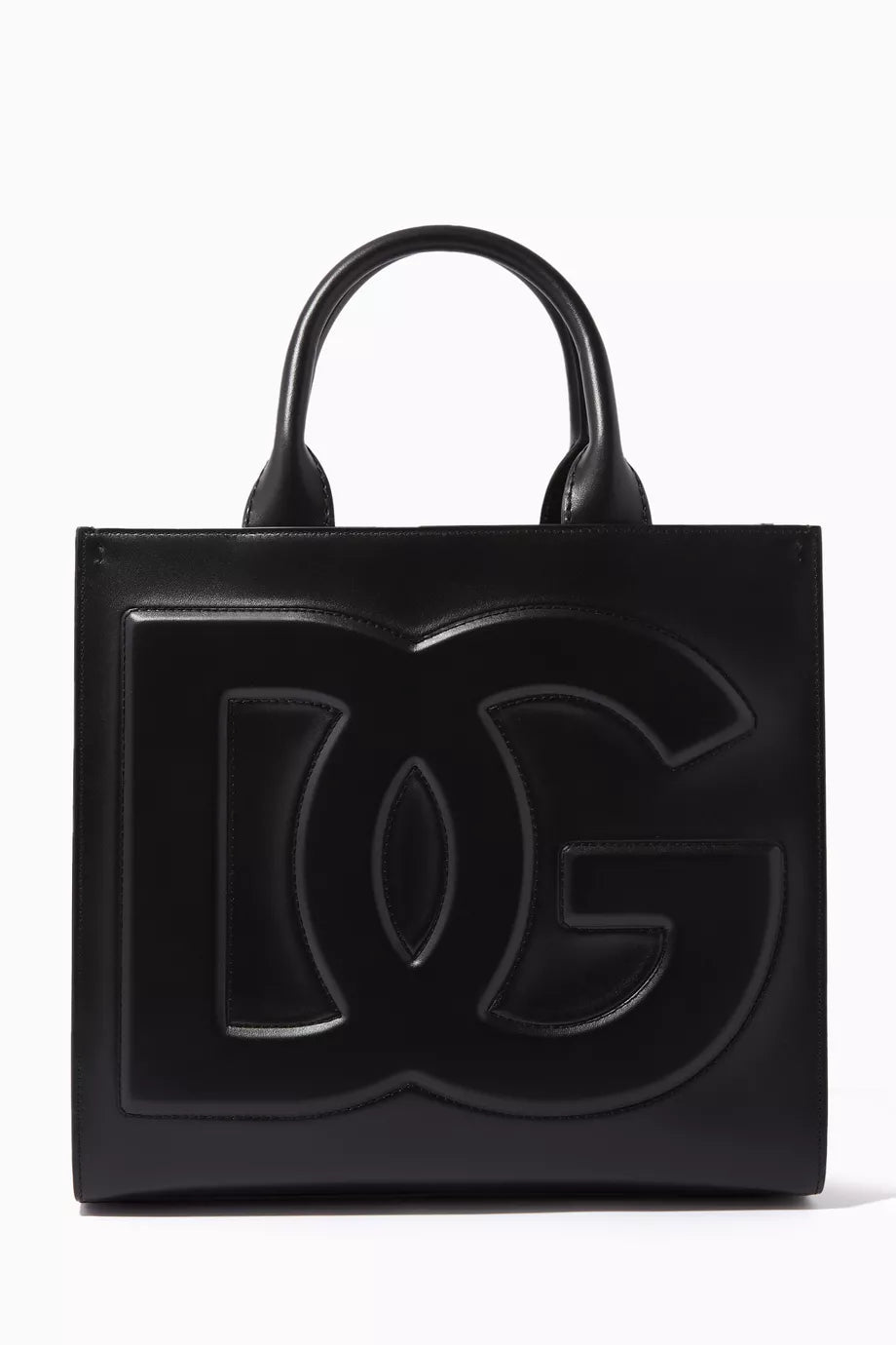 Small DG Daily Shopper Tote Bag in Calfskin
